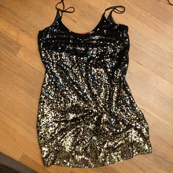 Saks Fifth Avenue Dresses & Skirts - Used Saks Fifth Avenue black sequins dress